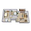 Valley View Apartments | Two Bedroom | Plan 22A Valley View Apartments | Two Bedroom | Plan 22A